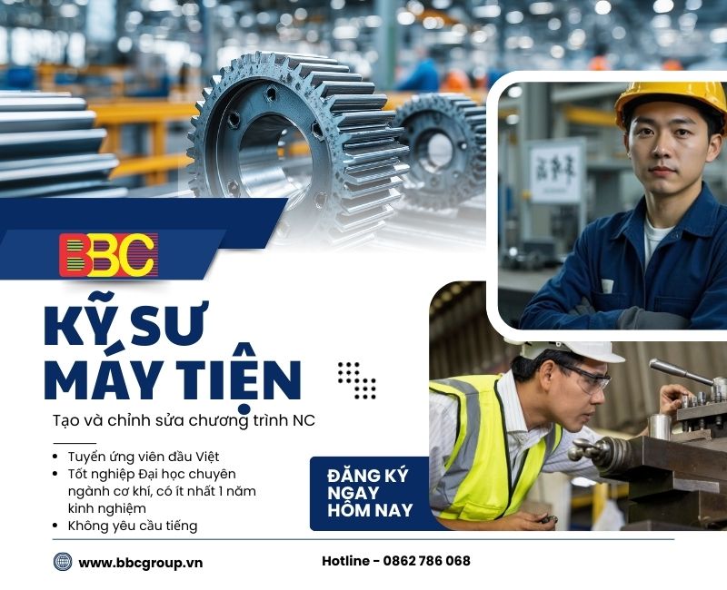 ĐƠN HÀNG KỸ SƯ MÁY TIỆN NIIGATA
